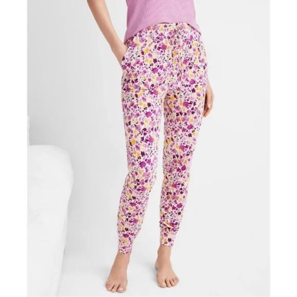NEW State of Day Floral Print Lounge Pants Comfy Pajama Joggers Casual - Picture 1 of 4